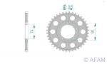 AFAM Kettenrad Alu Teilung 520, Zähne 39