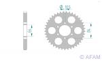 AFAM Kettenrad Alu Teilung 525, Zähne 41