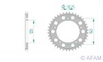 AFAM Kettenrad Alu Teilung 520, Zähne 41