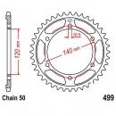 Kettenrad Stahl Teilung 530, Zähne 45