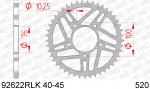 AFAM RLK Kettenrad Stahl Teilung 520, Zähne 44