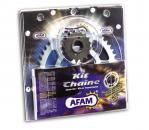 AFAM Kettensatz, DERBI 50 R Senda Racer, mit A420R1-G Kette