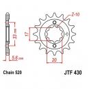 JT Ritzel 15Z Teilung 520
