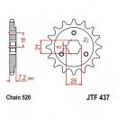 JT Ritzel 15Z Teilung 520
