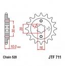 JT Ritzel 14Z Teilung 520