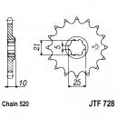 JT Ritzel 16Z Teilung 520