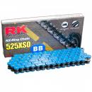 X-Ring Kette RK blau BL525XSO 112 Glieder offen mit Nietschloss
