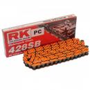 Kette RK orange OR428SB 106 Glieder offen mit Clipschloss